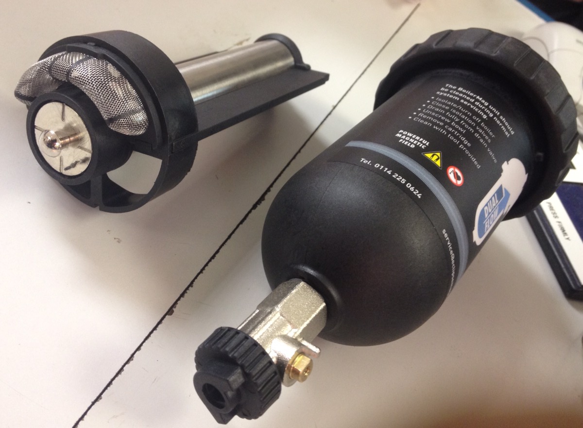 Air Source Heat pump magnetic filter.